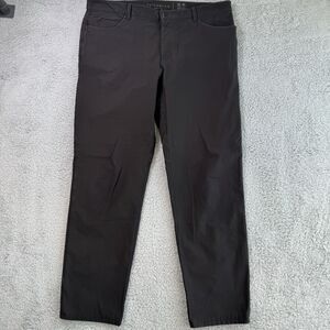 7 Diamonds Infinity Pants Men's 38x30 Black Chino Golf Four Way Stretch Casual